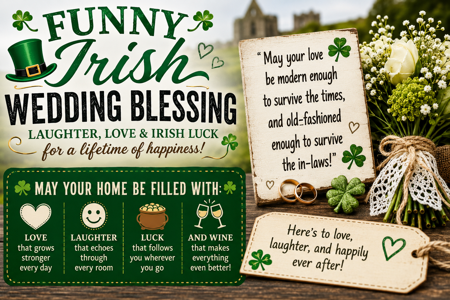 funny Irish wedding blessing
