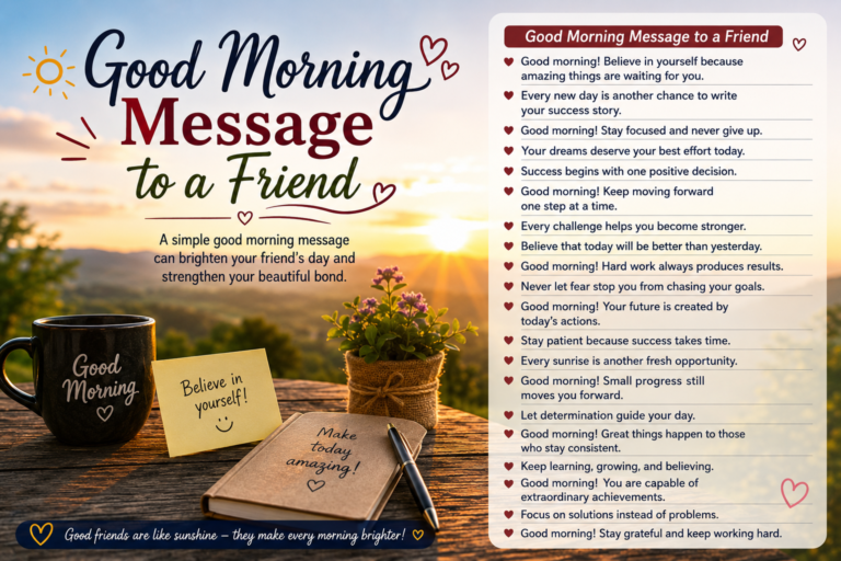 Good Morning Message