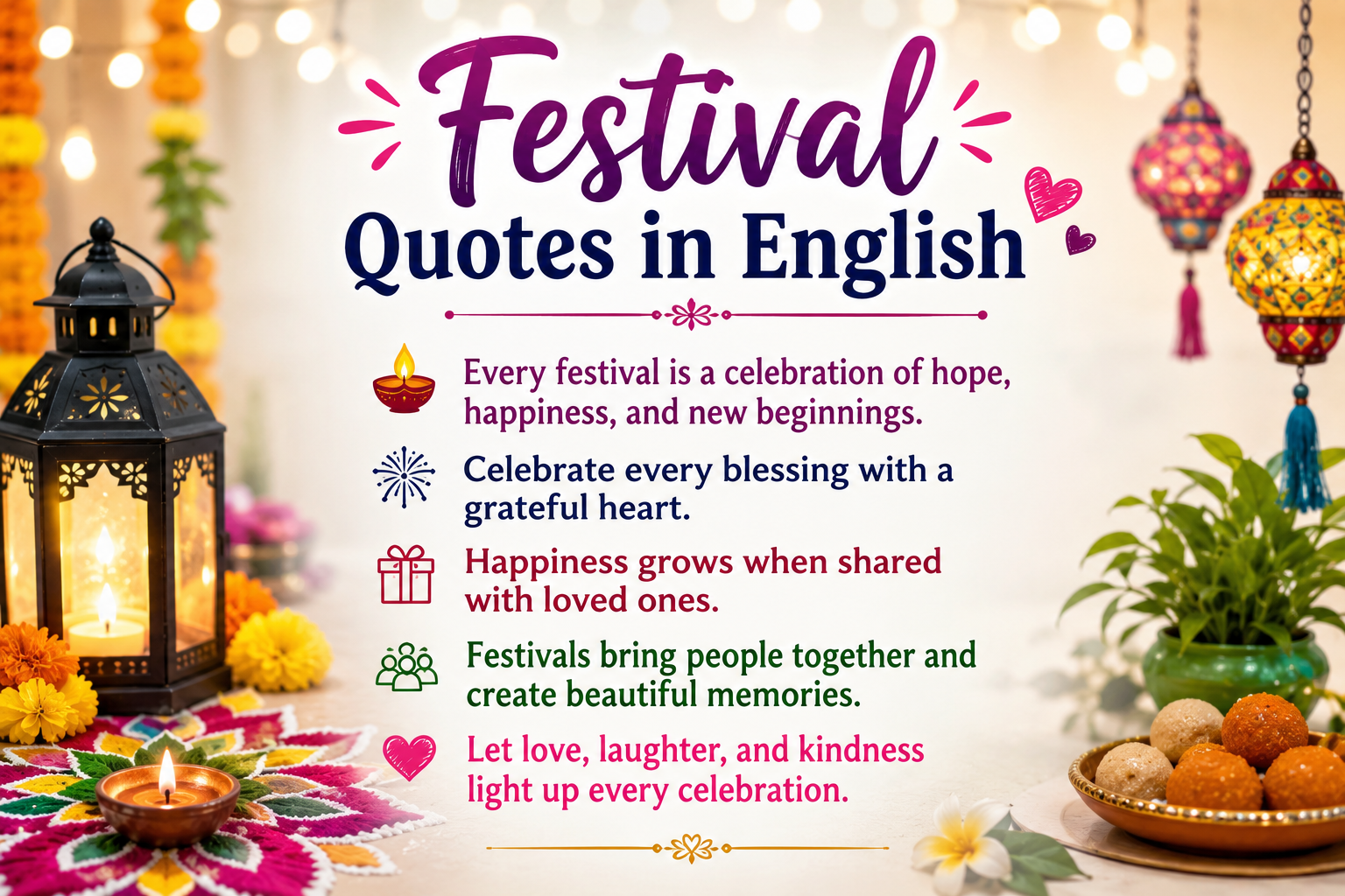 Festival Quotes in English