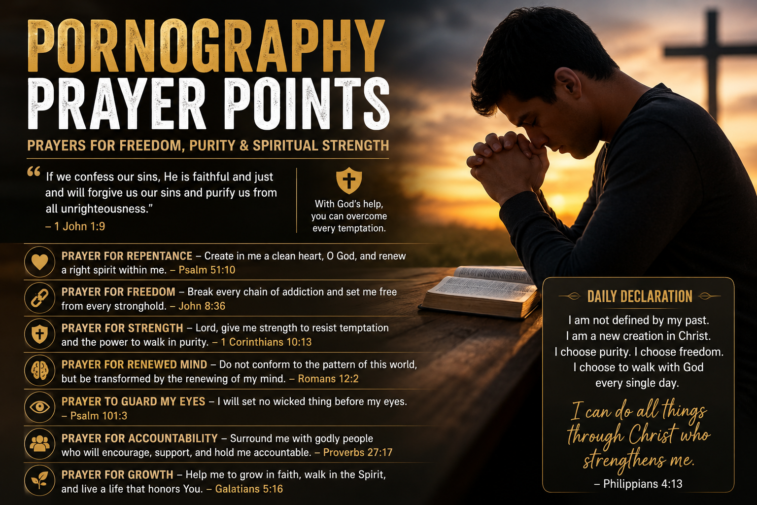 pornography prayer points