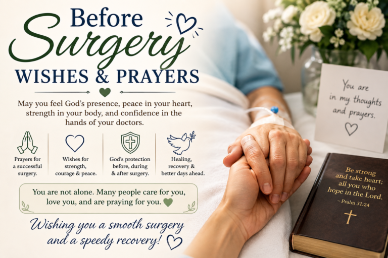 Before surgery wishes and prayers