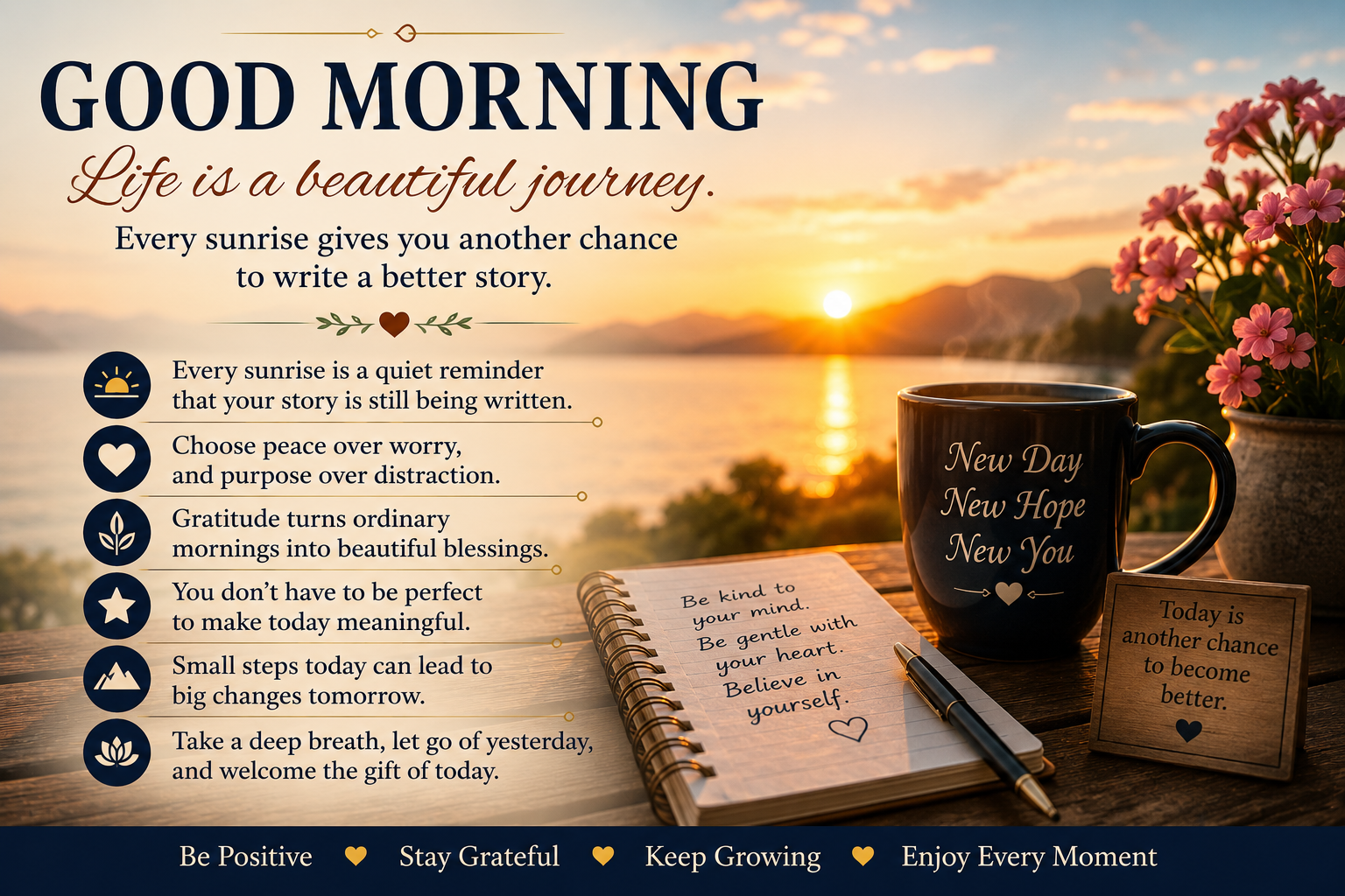 Deep meaningful good morning life quotes