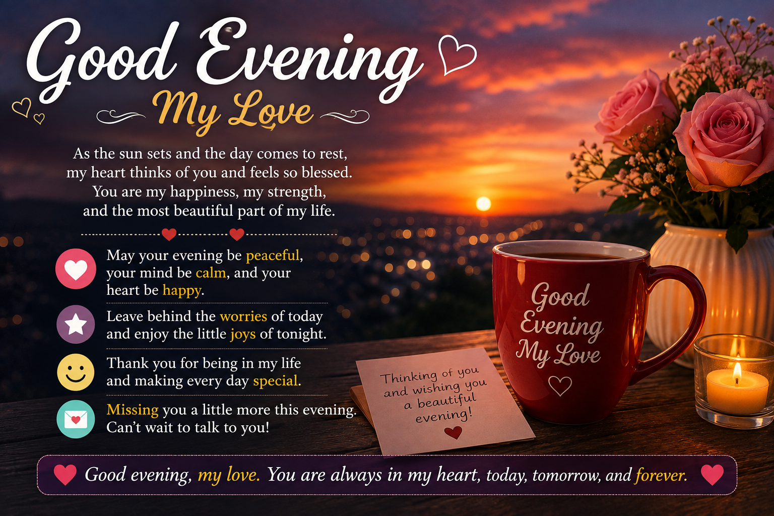 good evening message