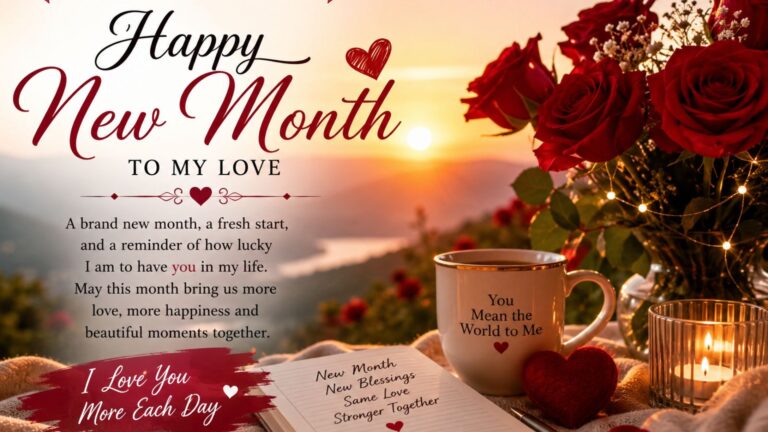 new month wishes to my love